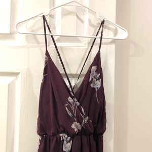 Purple Floral Maxi Dress